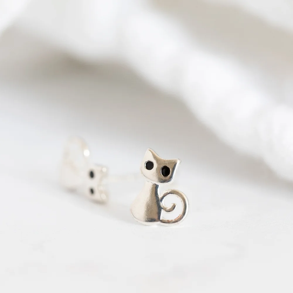 Haunted Cat Studs - Picture 3 of 7